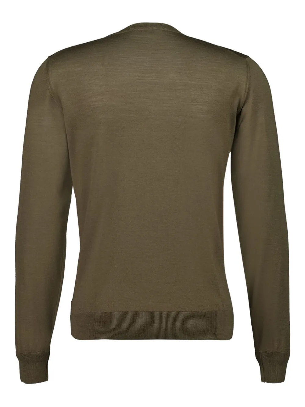 Piacenza Cashmere Trui met V-hals en lange mouwen - Groen