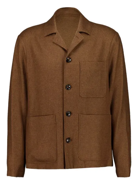 Piacenza Cashmere button front pockets jacket