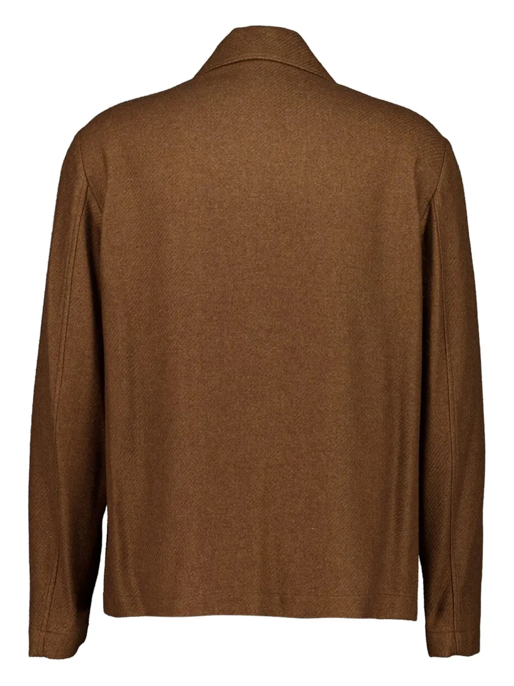 Piacenza Cashmere Button Front Pockets Jacket In Brown