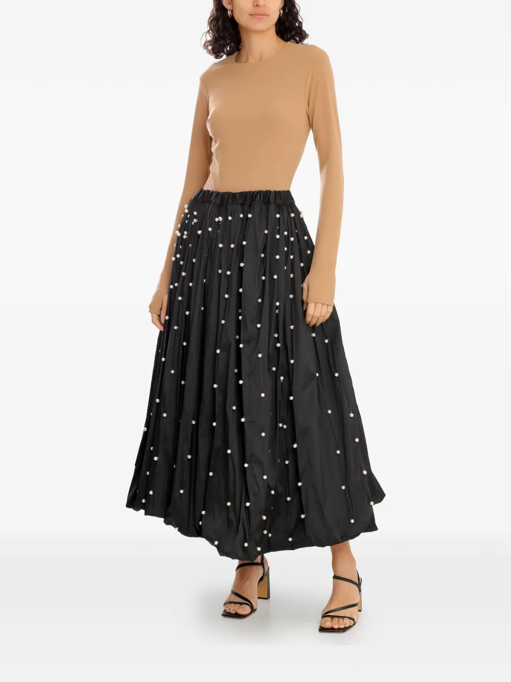 Olympiah pearl scuba bodysuit - Beige