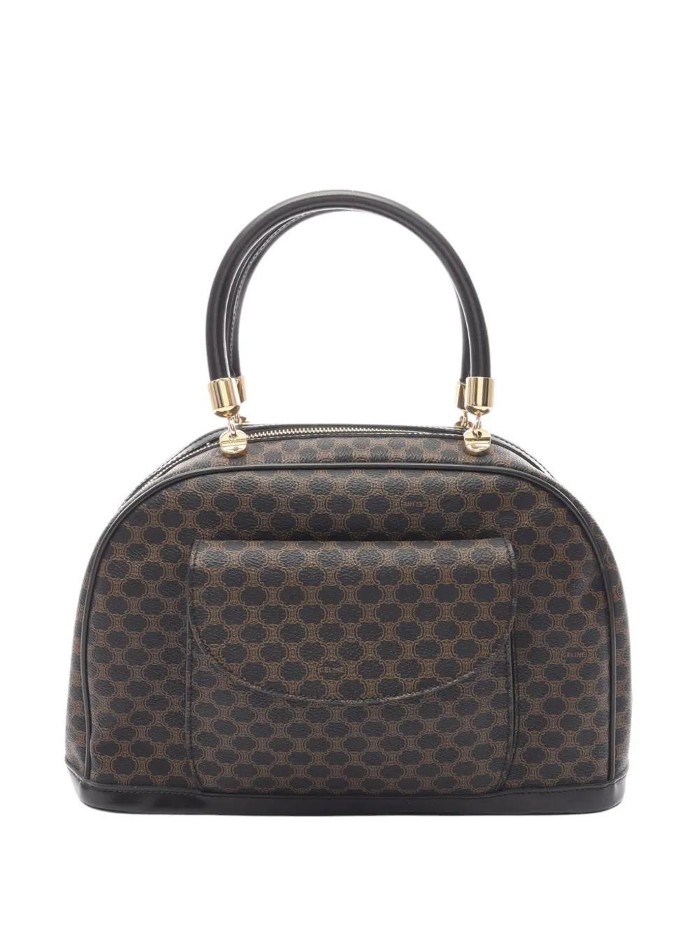Celine Pre-Owned 2018-2025 Macadam Coated Canvas handbag - ブラウン Celine Pre-Owned 2018-2025 Macadam Coated Canvas handbag - ブラウン