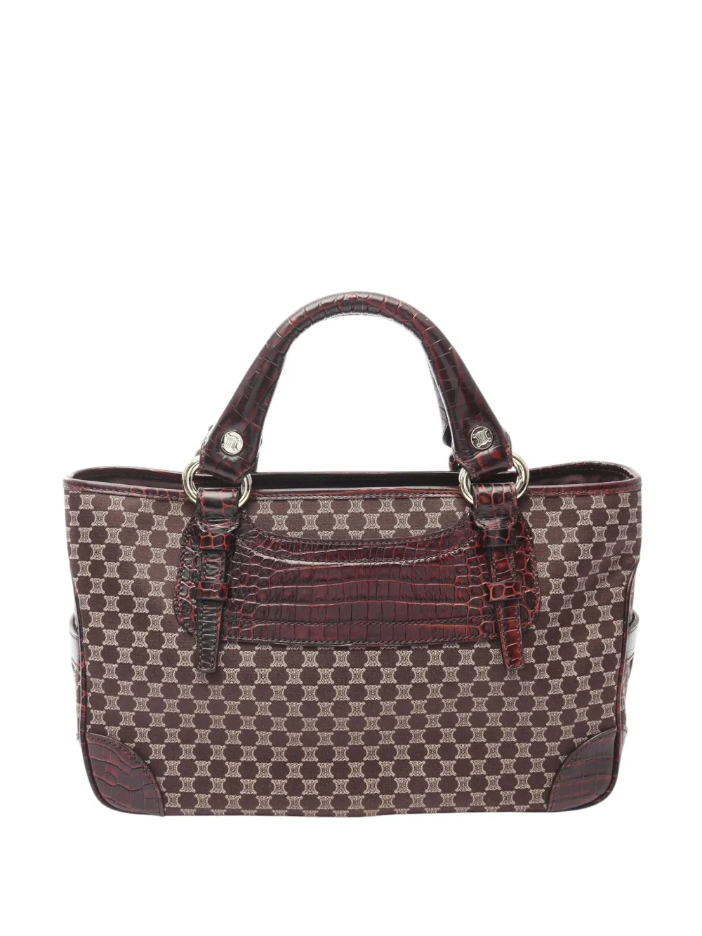 Celine Pre-Owned 2000-2025 Macadam Canvas Boogie handbag - ブラウン Celine Pre-Owned 2000-2025 Macadam Canvas Boogie handbag - ブラウン