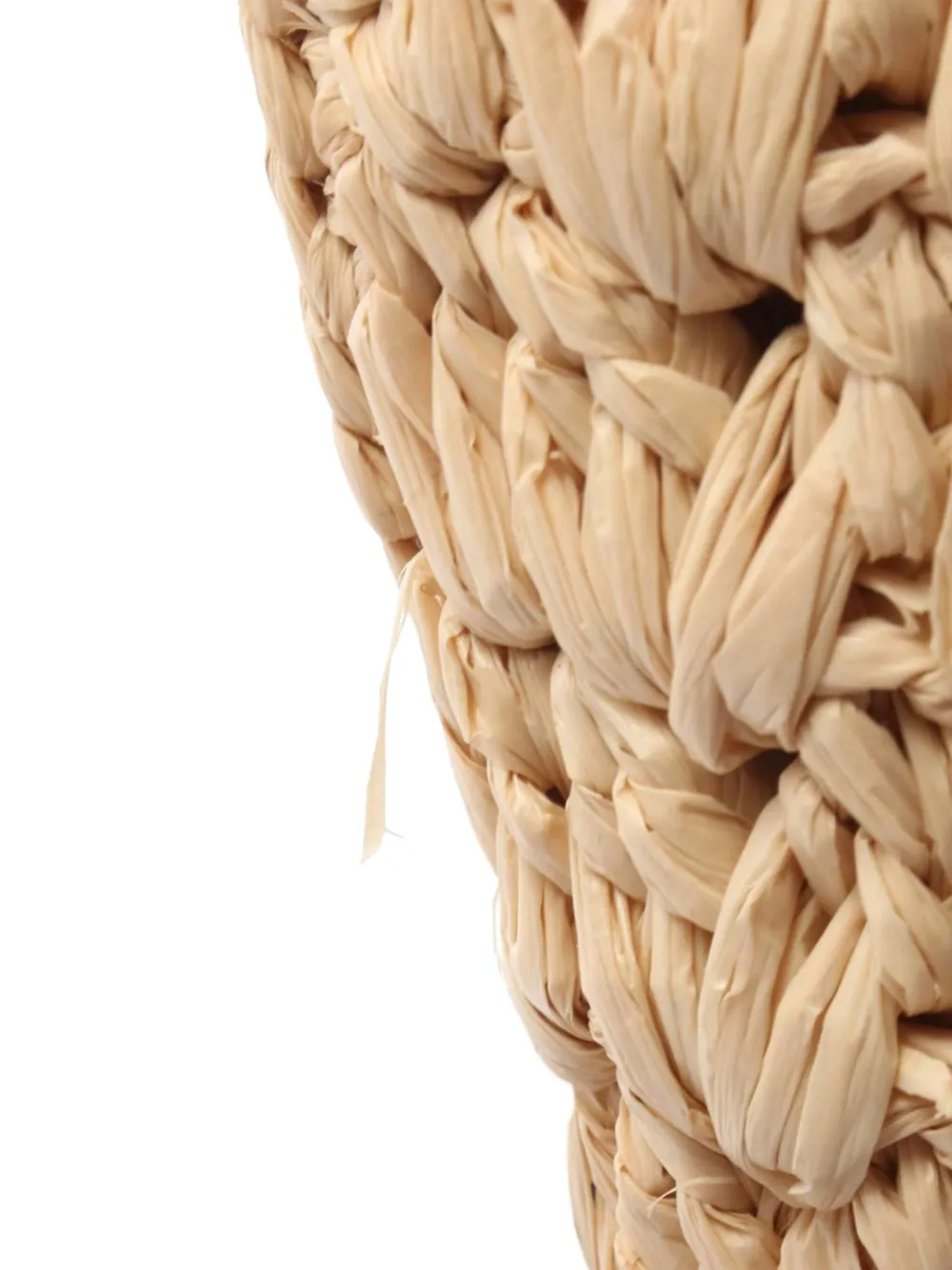 Celine Pre-Owned 2021-2025 Raffia and Calfskin Triomphe Panier hobo bag | Pre-Owned | Image 2