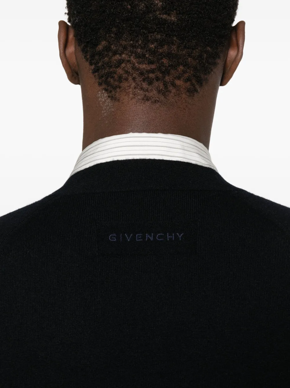 Givenchy V-neck Cardigan In Black