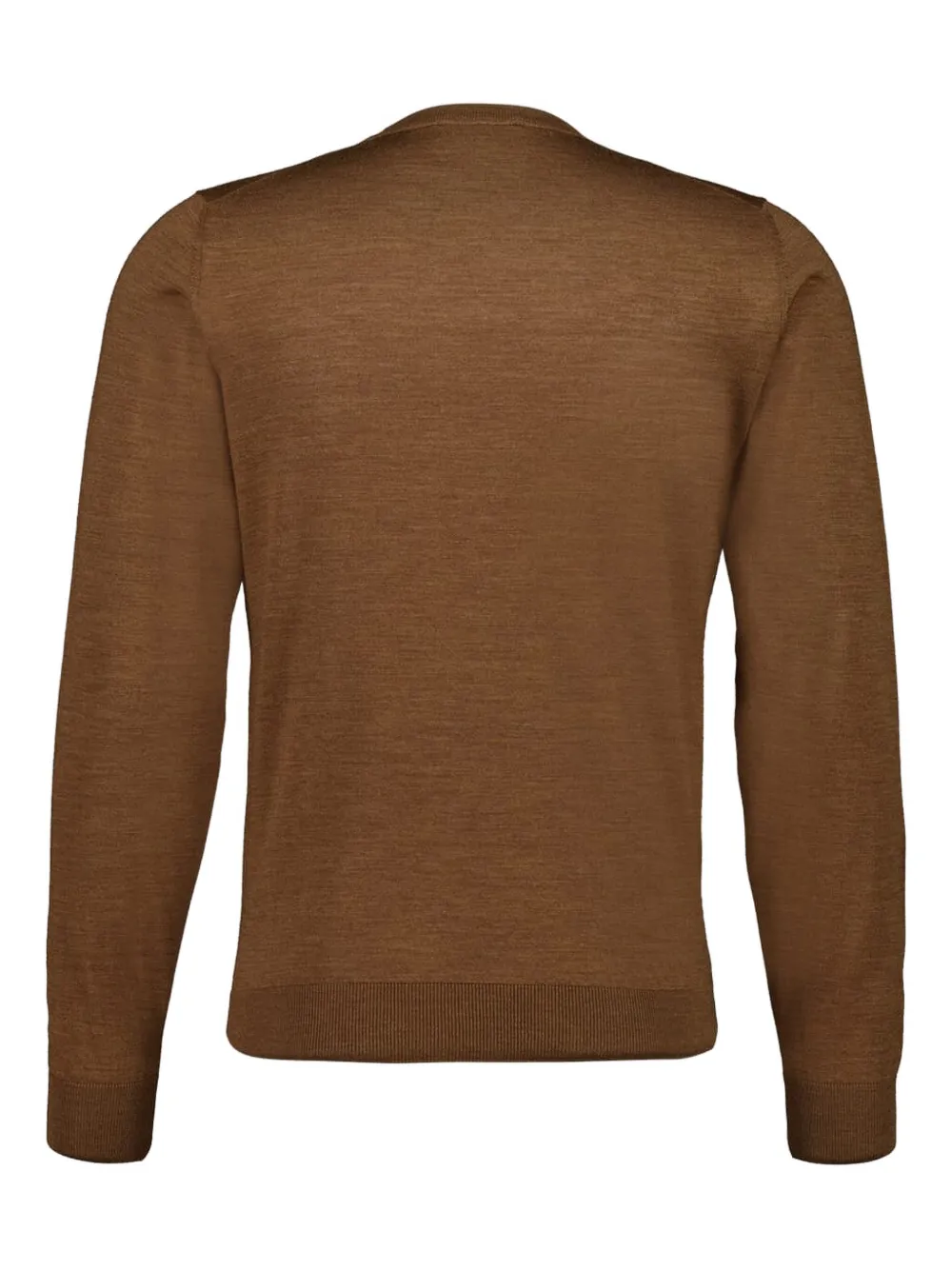 Piacenza Cashmere Trui met V-hals en lange mouwen - Bruin