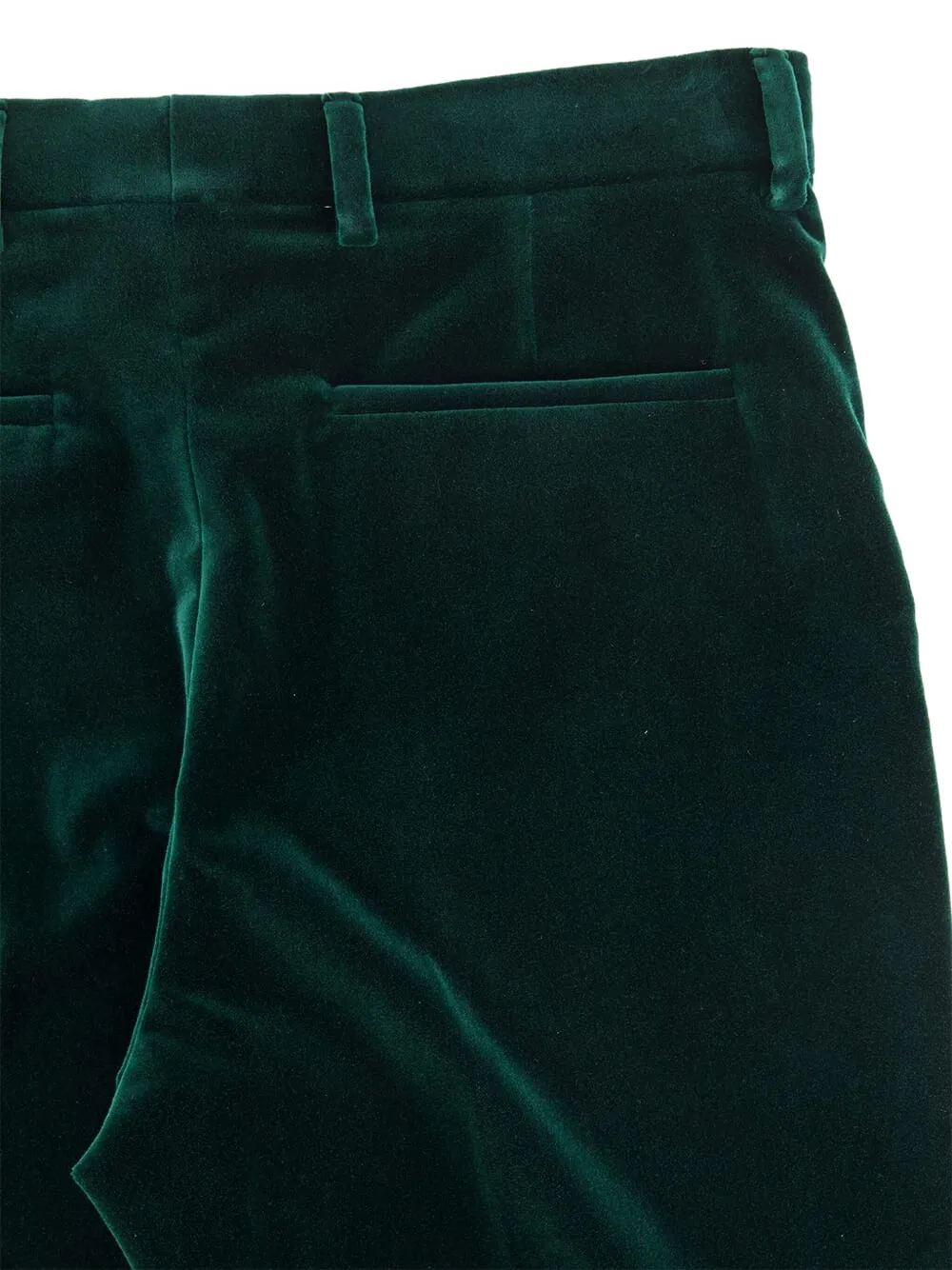 Gucci Women Velvet Trousers In Green