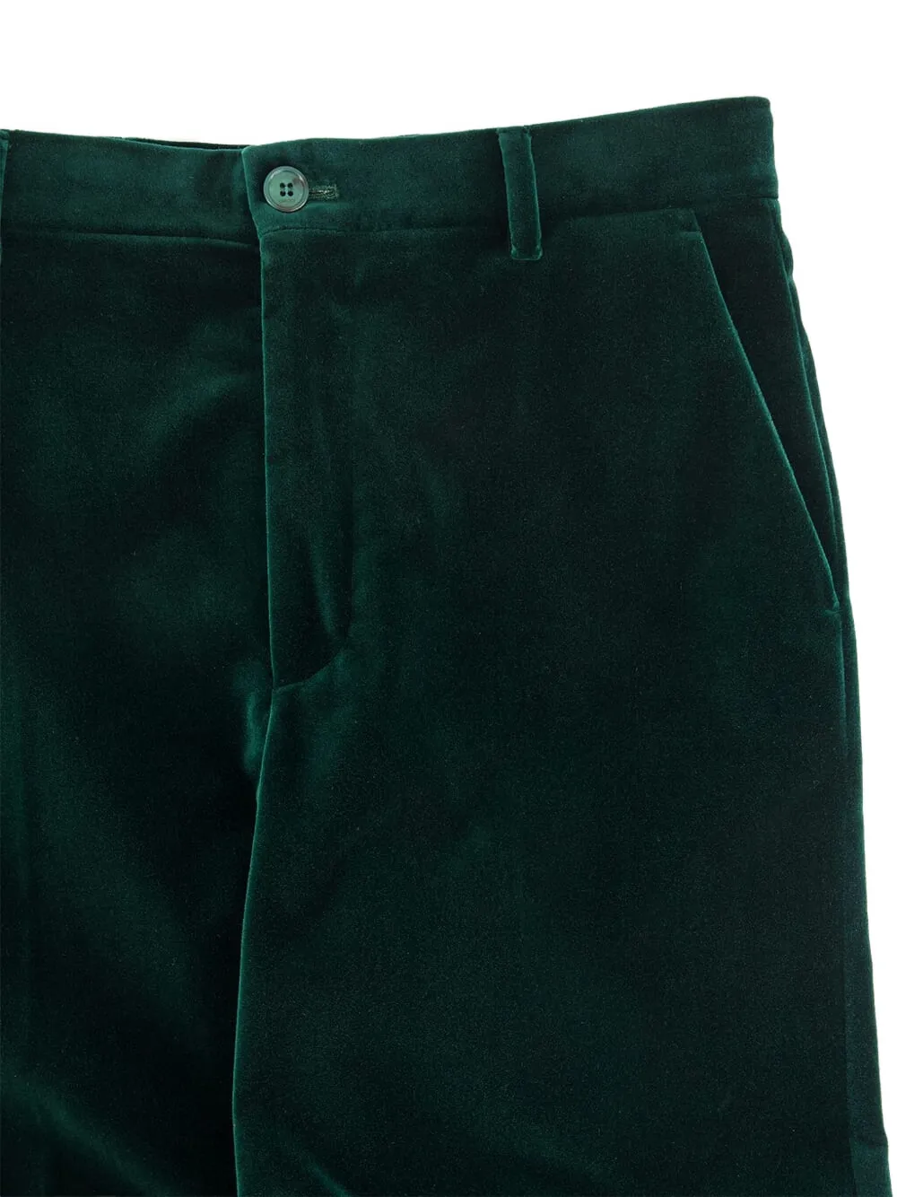 Gucci Women Velvet Trousers In Green