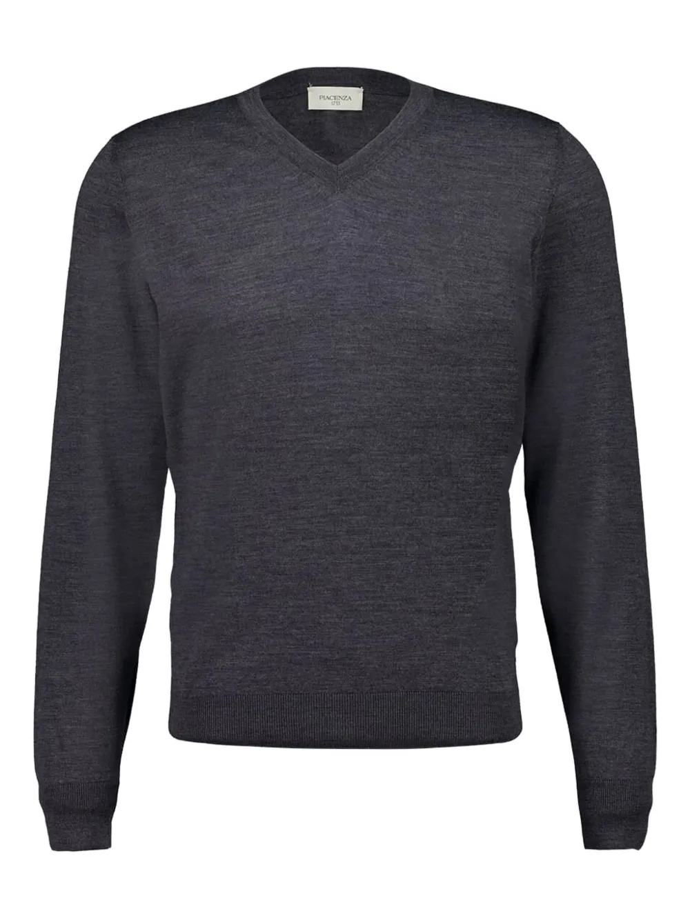 Piacenza Cashmere suéter con cuello en V | gris | Image 1