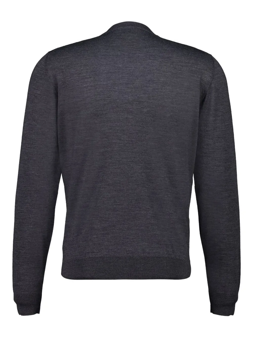 Piacenza Cashmere Trui met V-hals en lange mouwen - Grijs