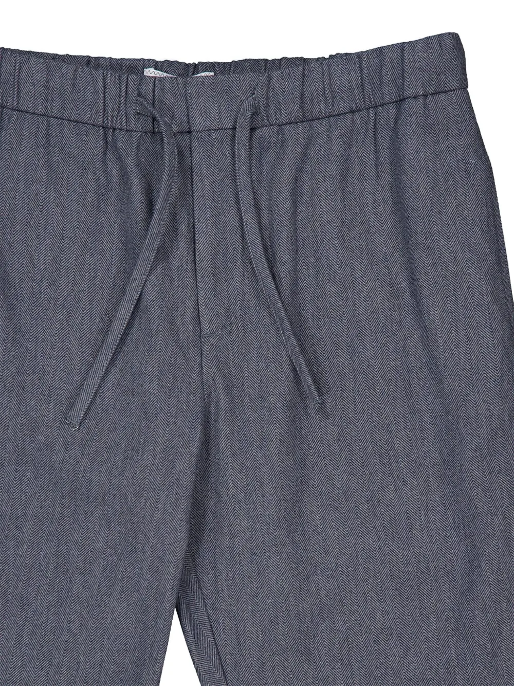 Frescobol Carioca Oscar Herringbone-pattern Trousers In Blue