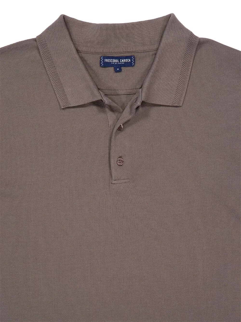Frescobol Carioca Horacio Polo Shirt In Brown