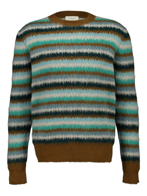 Piacenza Cashmere striped long-sleeve sweater 