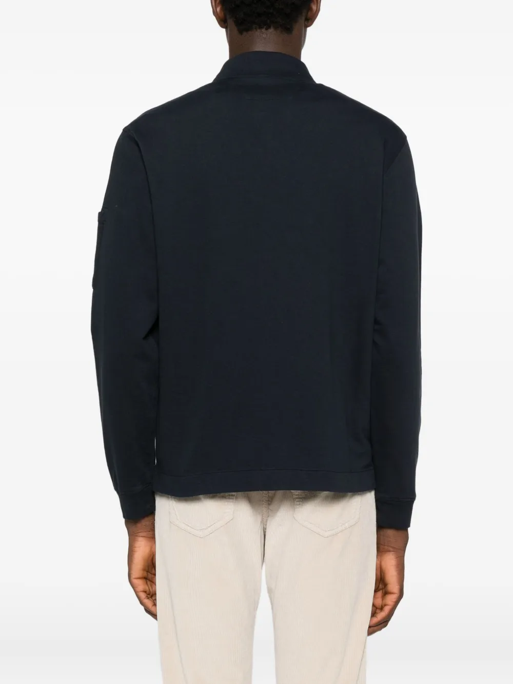 C.p. Company Zip-up Bomber Jacket In Blue