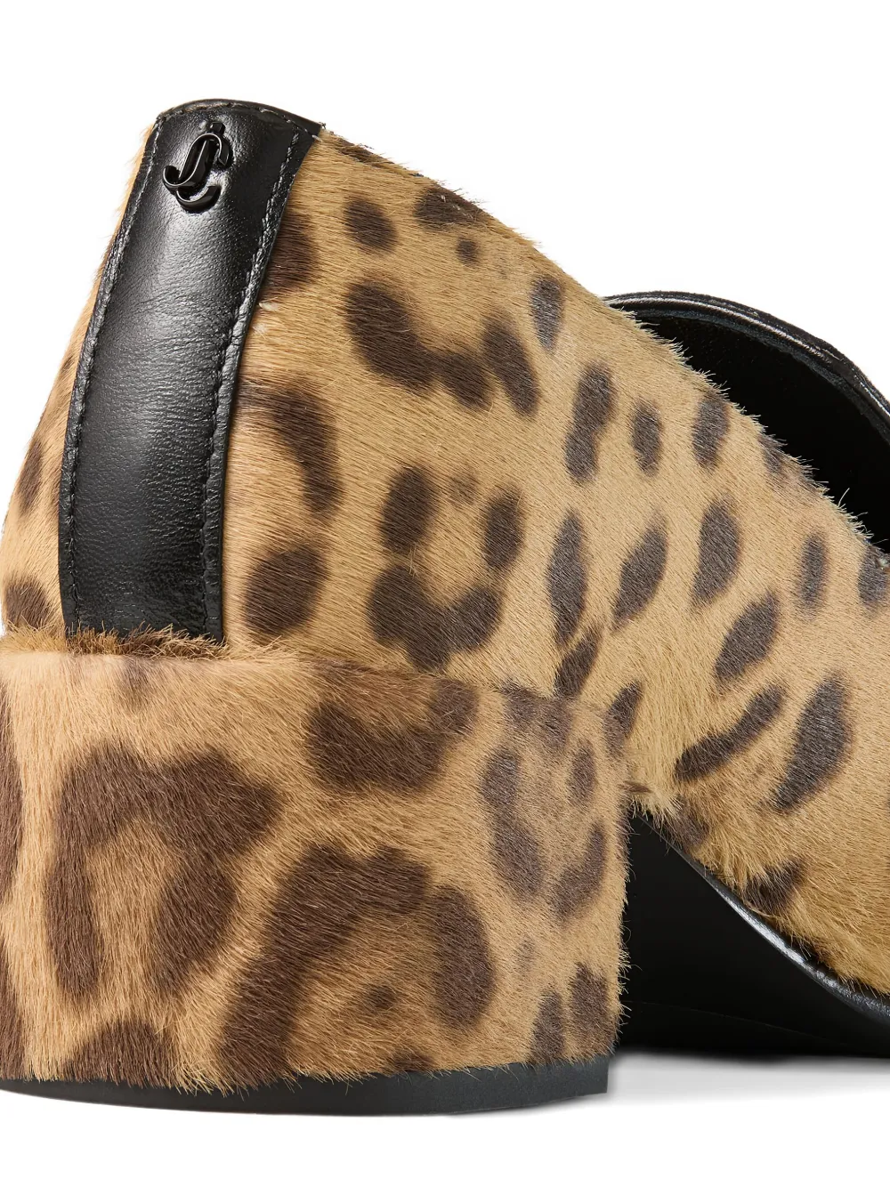 Jimmy Choo Eliot Slipper 45 Leopard-print Calf Hair Pumps In Animal Print