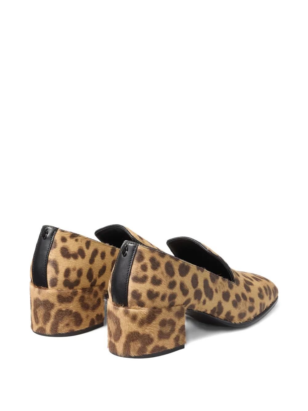 Jimmy Choo Eliot Slipper 45 Leopard-print Calf Hair Pumps In Animal Print