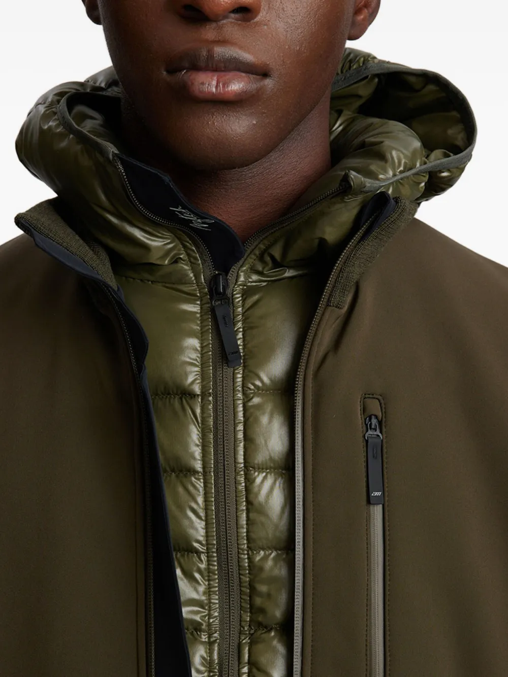 Aztech Mountain Evan jack met rits Groen