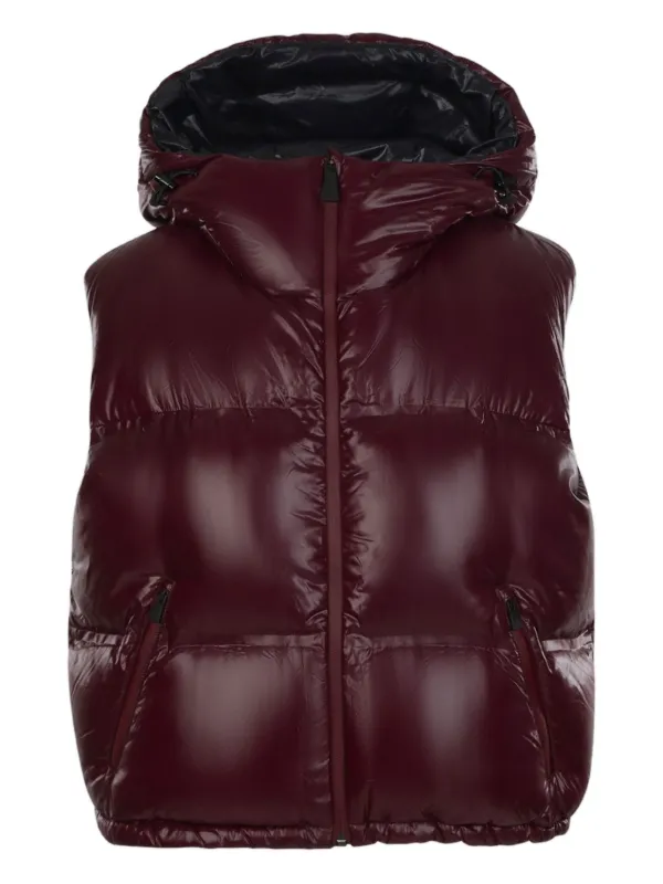 Aztech Mountain Snowbird Hooded Gilet in Red