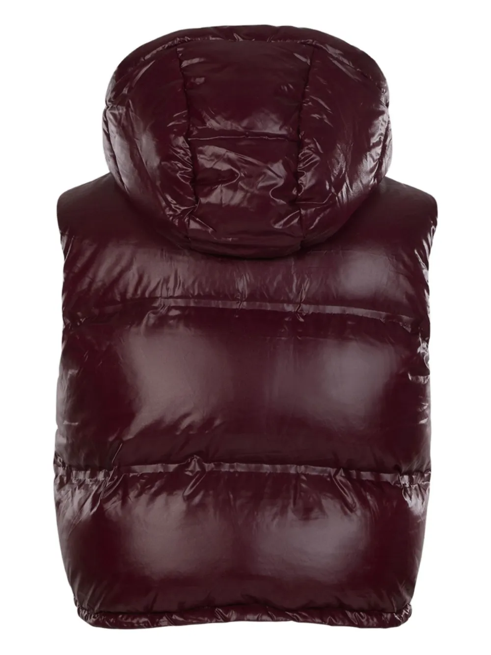 Aztech Mountain Snowbird Hooded Quilted Down Ski Vest In Red