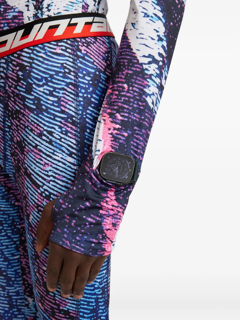 Aztech Mountain Top met print Blauw