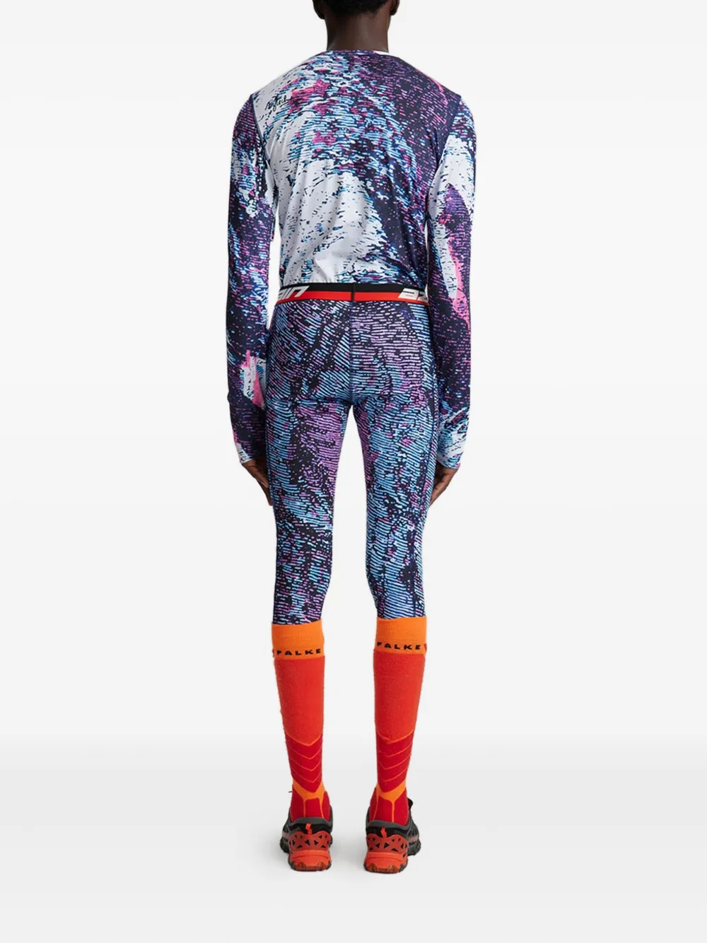 Aztech Mountain Top met print Blauw