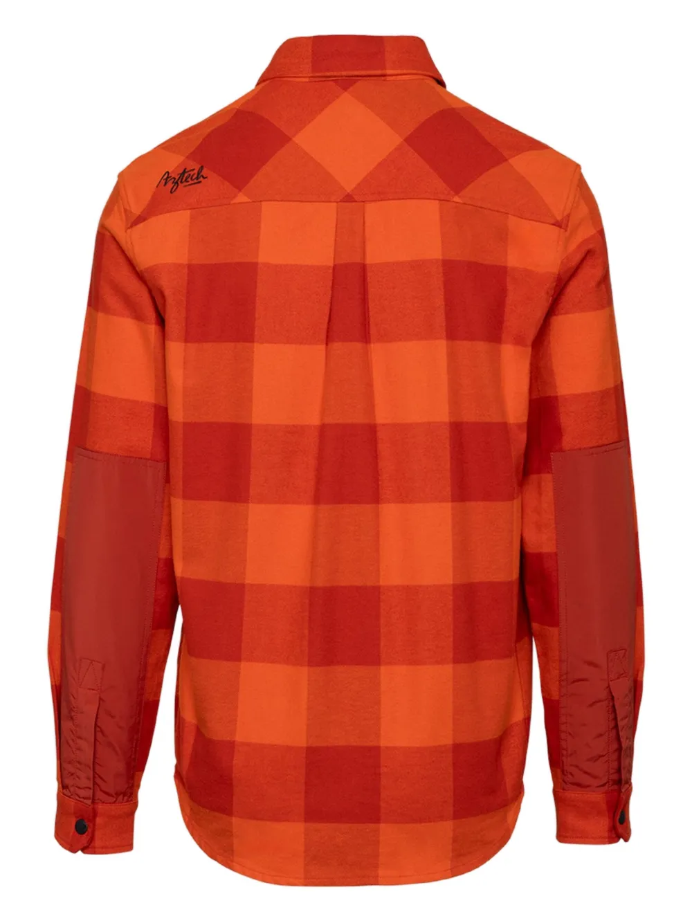 Aztech Mountain Camisa De Esquí A Cuadros - Naranja 