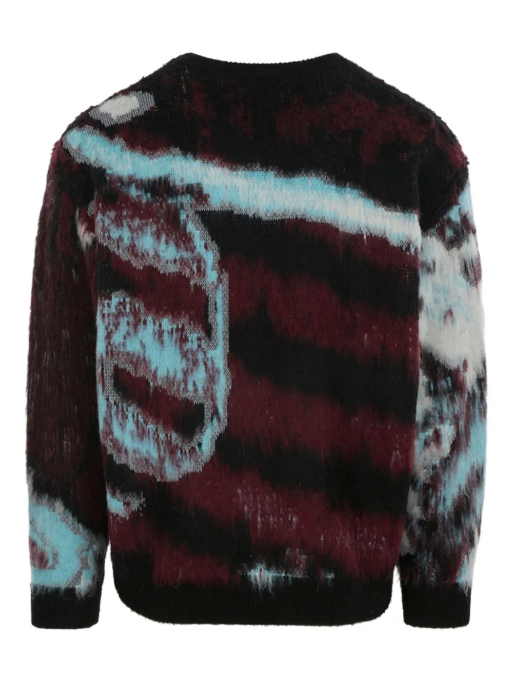 Aztech Mountain Futuristic trui met ronde hals Rood