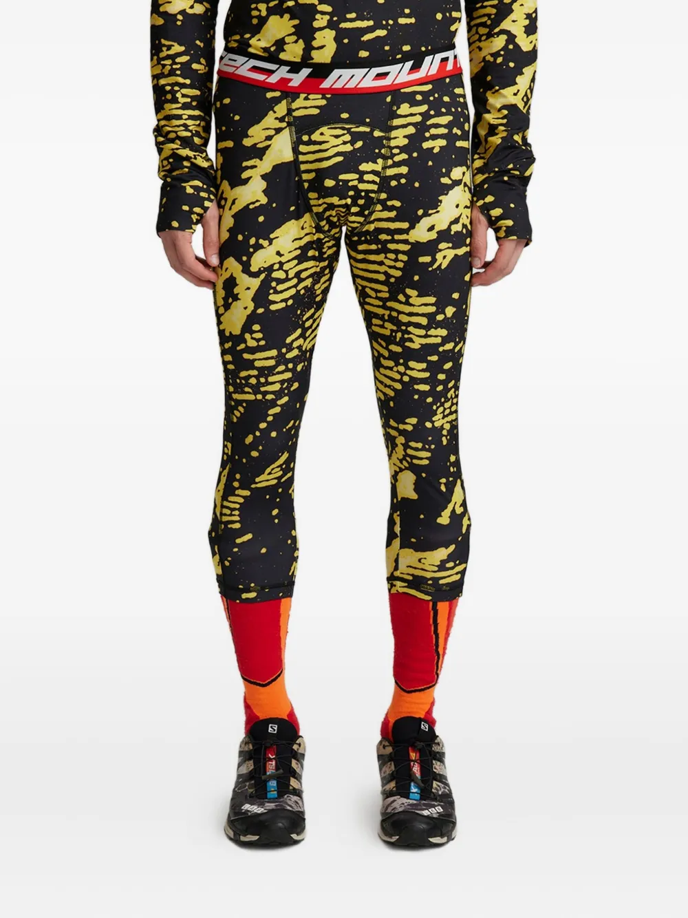 Aztech Mountain printed performance leggings | Performance Leggings | Image 2