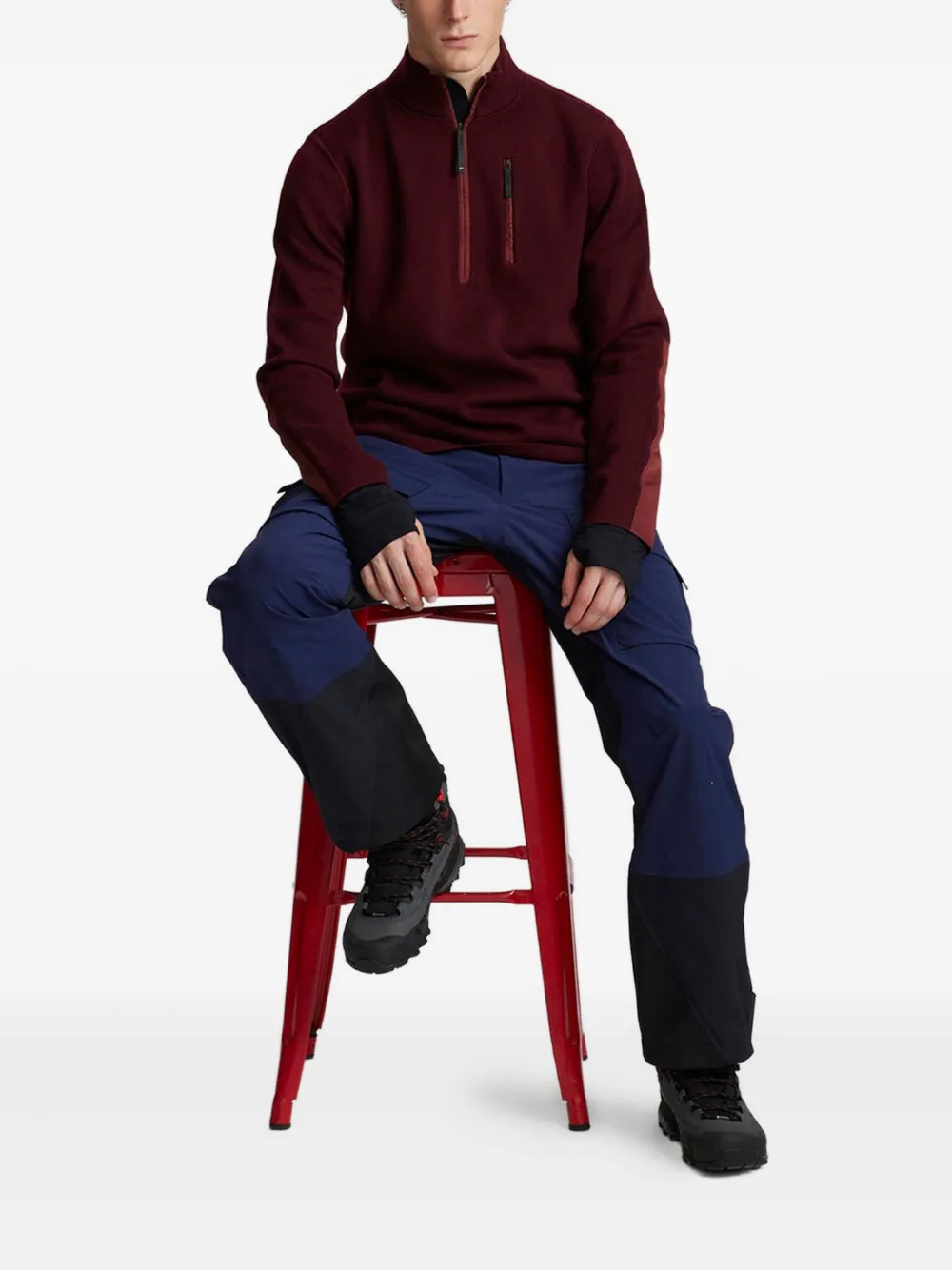 Aztech Mountain MATTERHORN half-zip sweater - Rood