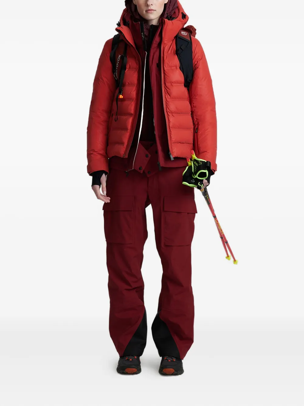 Aztech Mountain Nuke hooded ski jacket - Rood