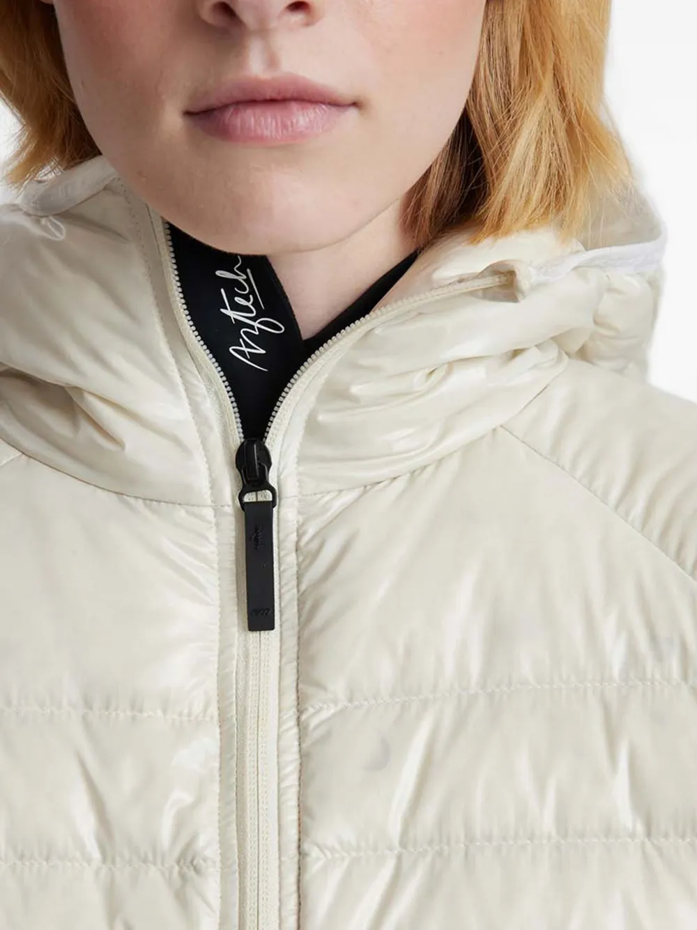 Aztech Mountain Hooded Lightweight Down Jacket In Neutral