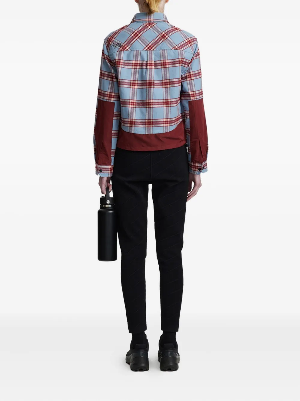 Aztech Mountain Loge Peak geruit ski-shirt Blauw