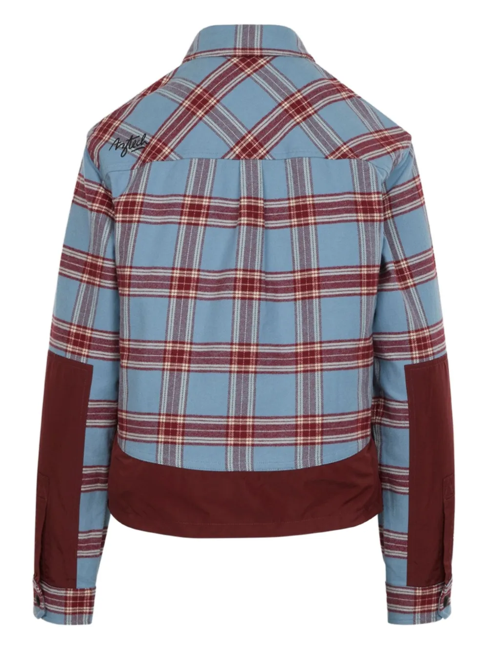 Aztech Mountain Loge Peak geruit ski-shirt Blauw