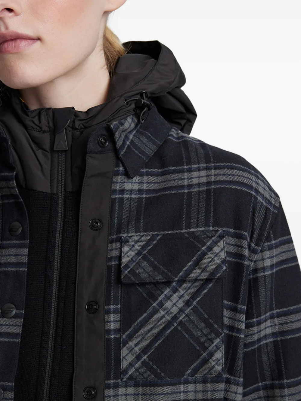 Aztech Mountain Loge Peak Ski Shirt In Black
