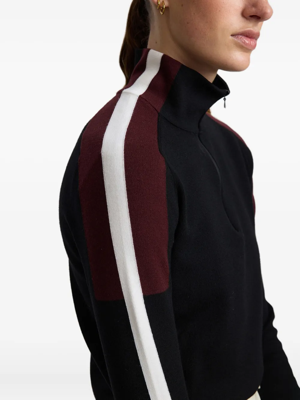 Aztech Mountain Caroline Zip Sweatshirt In Black