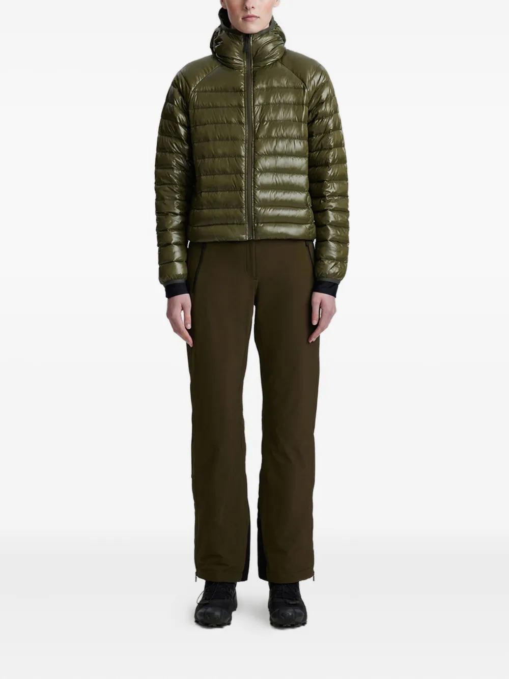 Aztech Mountain Lightweight Hooded Down Jacket In Green
