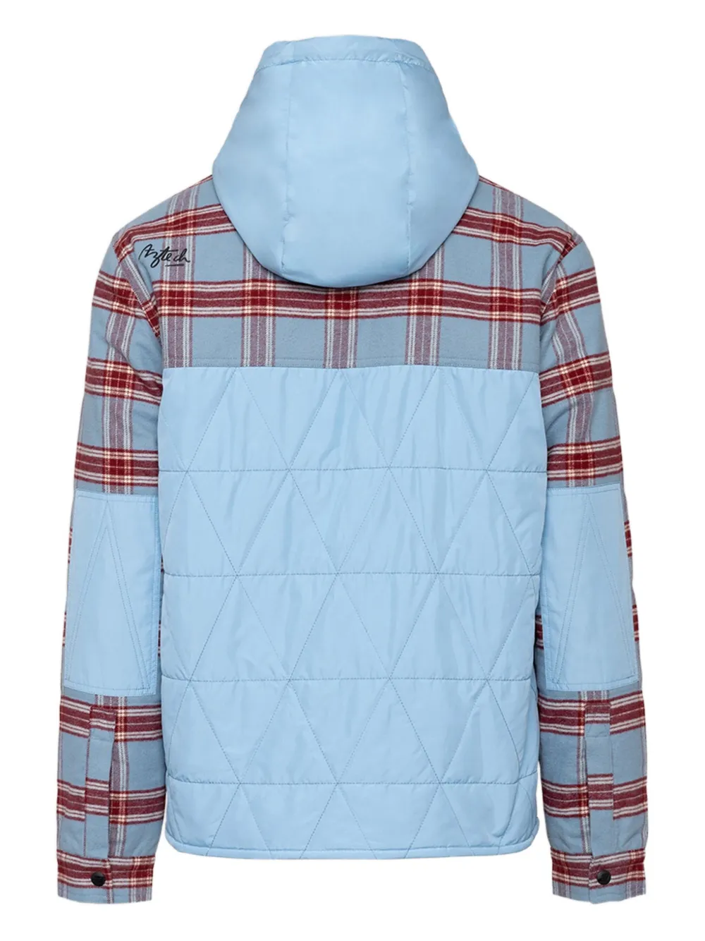 Aztech Mountain Geruite hoodie Blauw