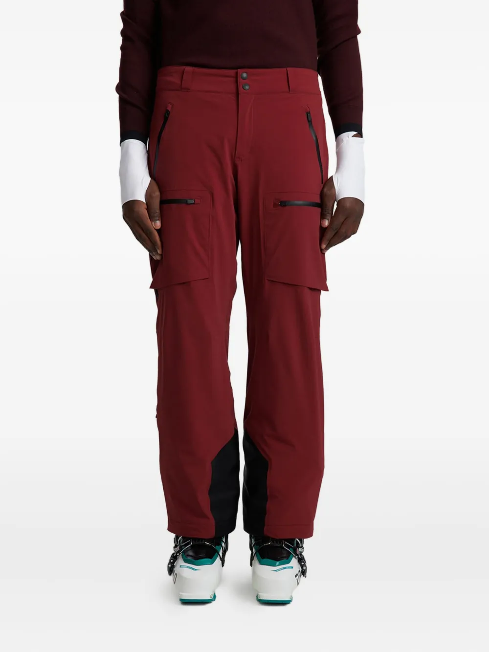 Aztech Mountain PIRAMID skibroek met ritszak Rood