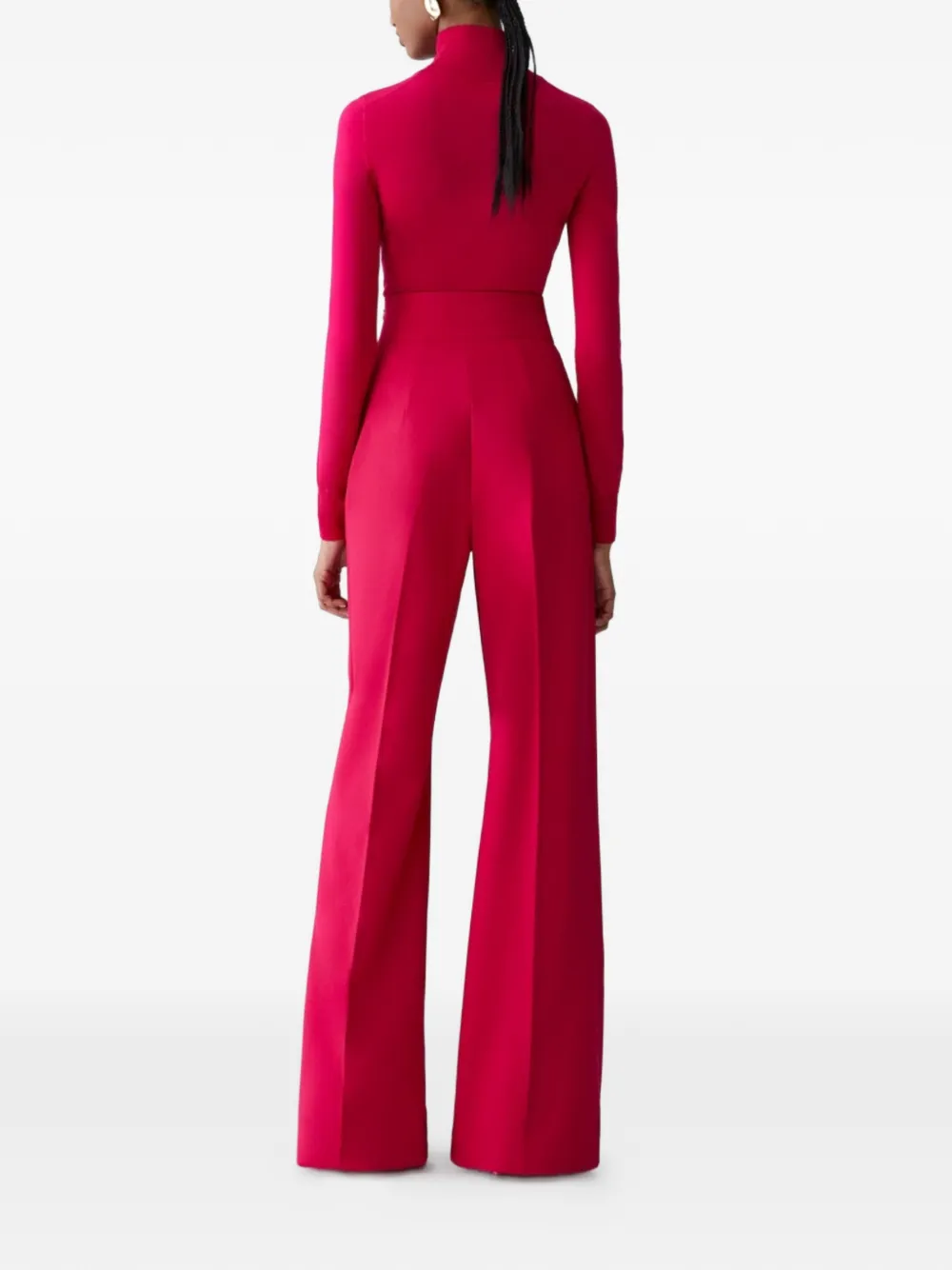  Carolina Herrera Turtleneck Long-sleeve Sweater - Red 