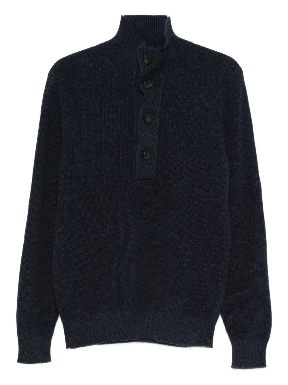 Filippo De Laurentiis button high-neck sweater | Blue | Image 1
