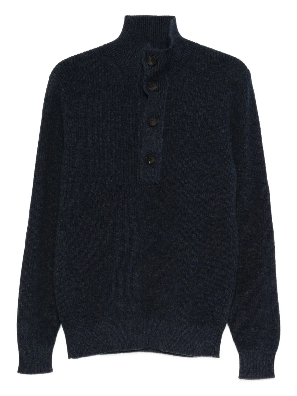 Filippo De Laurentiis button high-neck sweater | Blue | Image 1