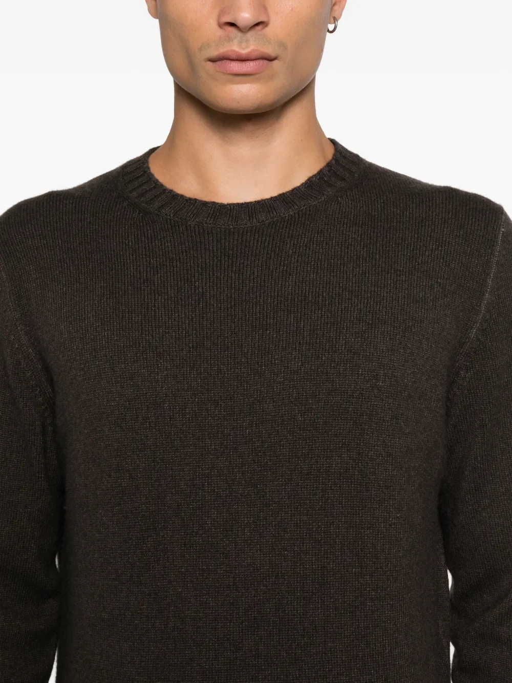 Filippo De Laurentiis Ribgebreide wollen trui Bruin