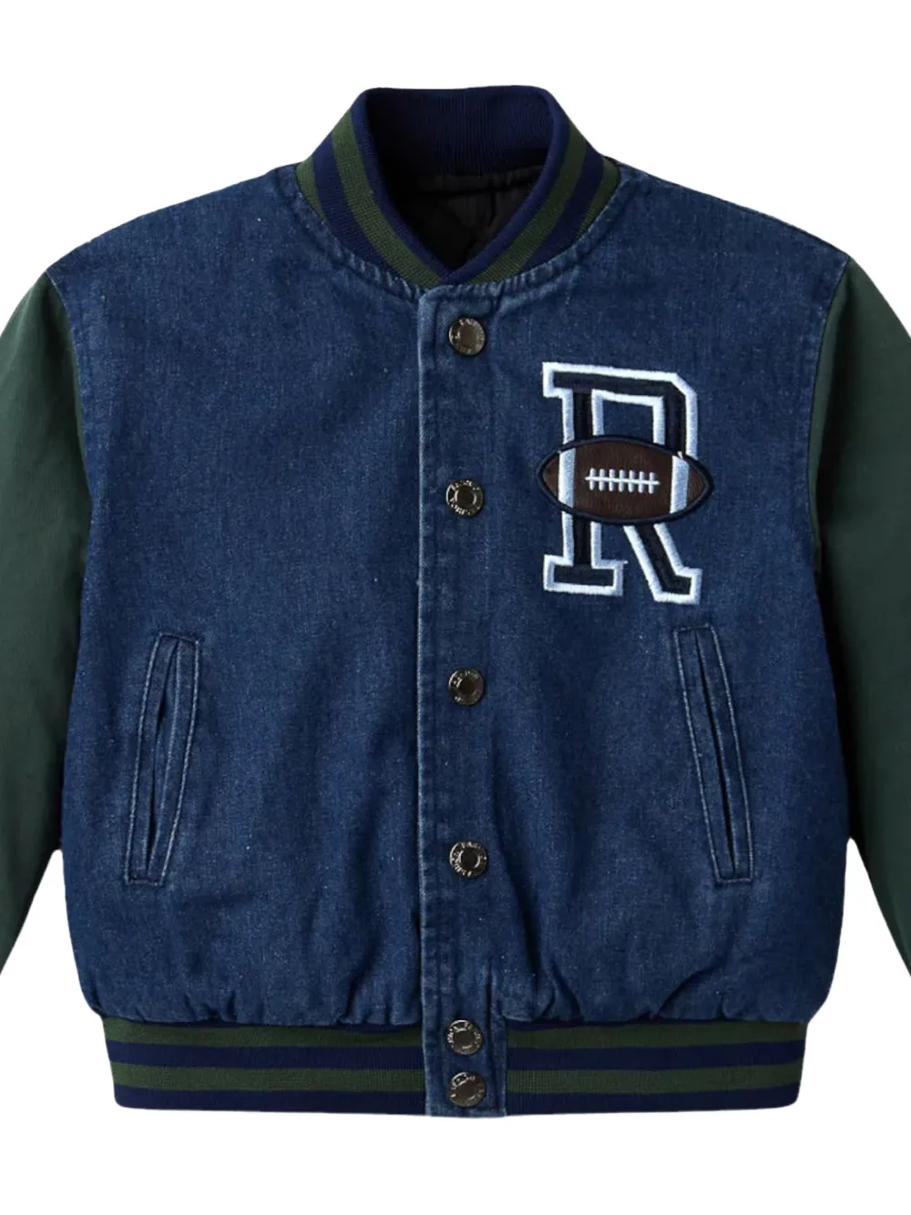  Gv Gallery Buttoned Bomber Jacket - Blue 