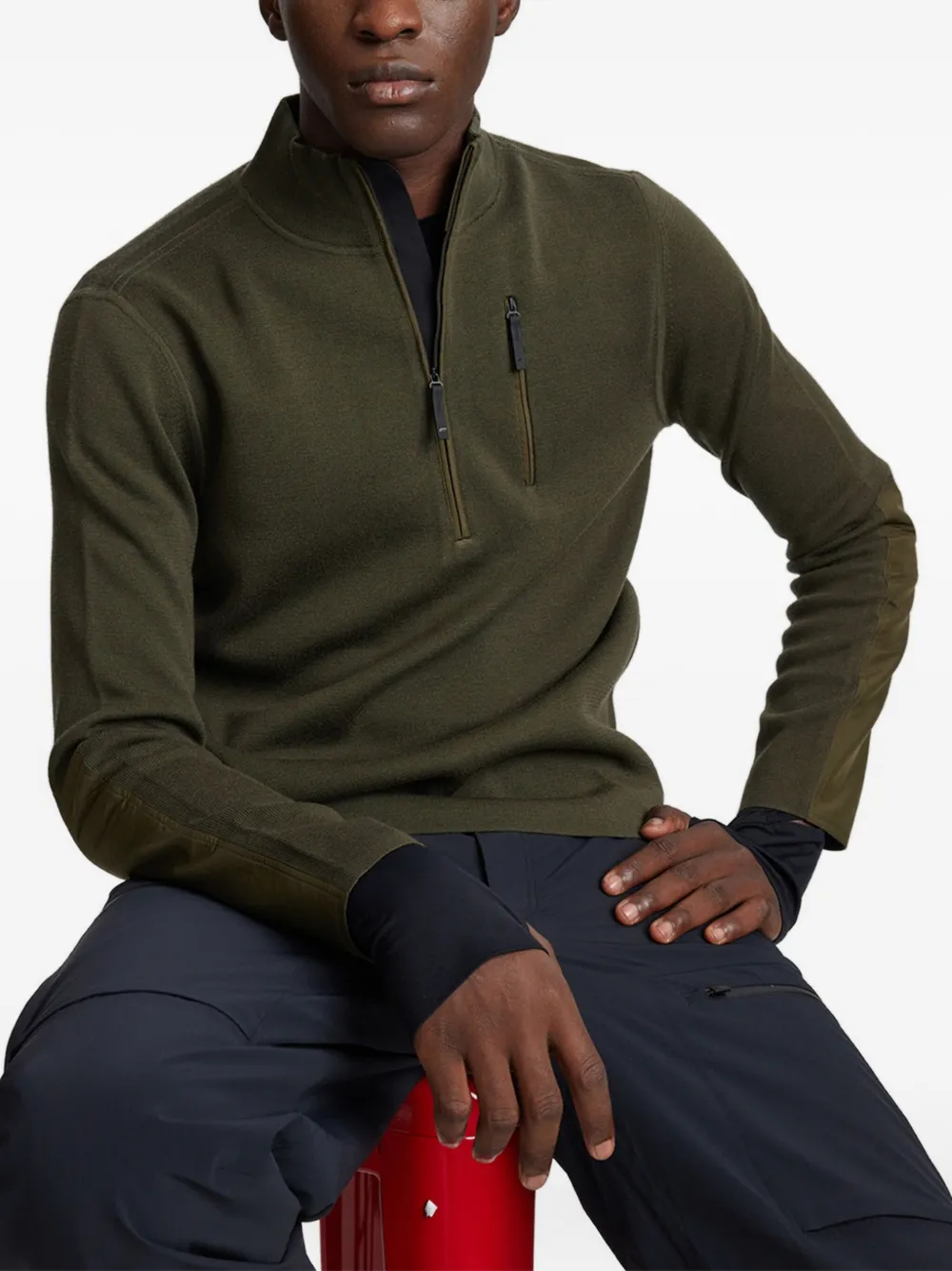 Aztech Mountain Matterhorn half-zip sweater - Groen