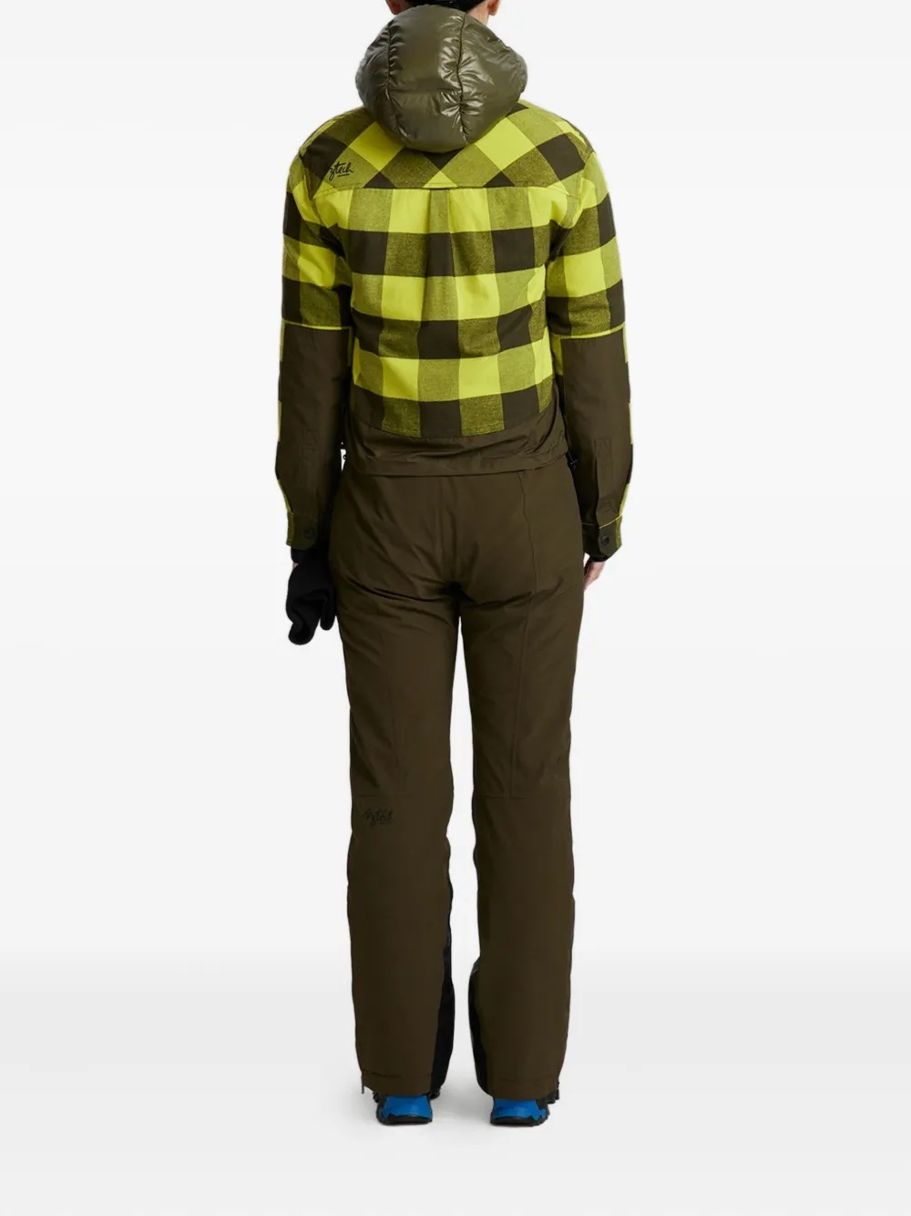 Aztech Mountain Loge Peak geruit ski-shirt Geel