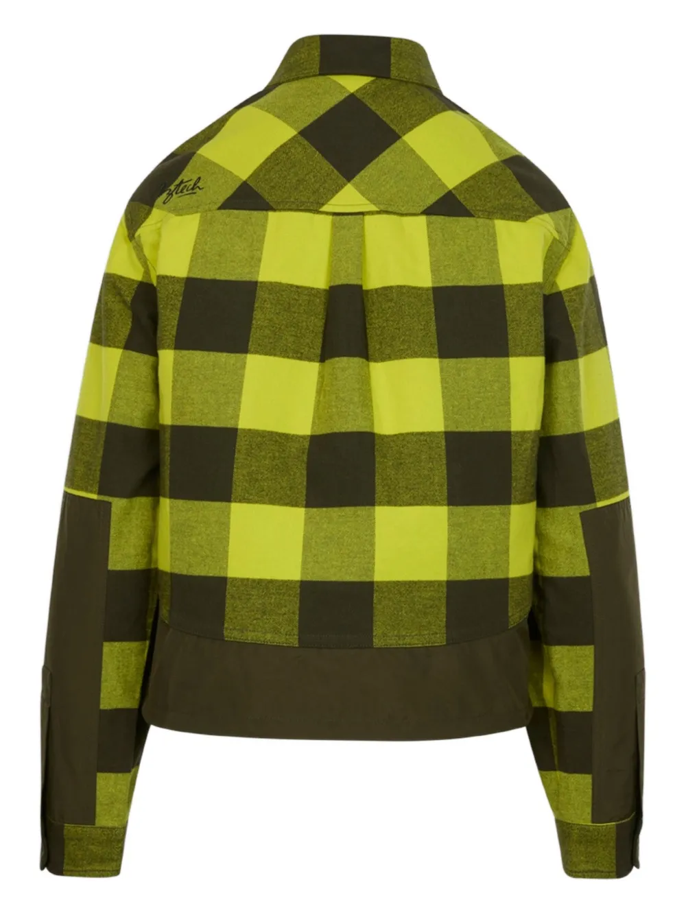 Aztech Mountain Loge Peak geruit ski-shirt Geel