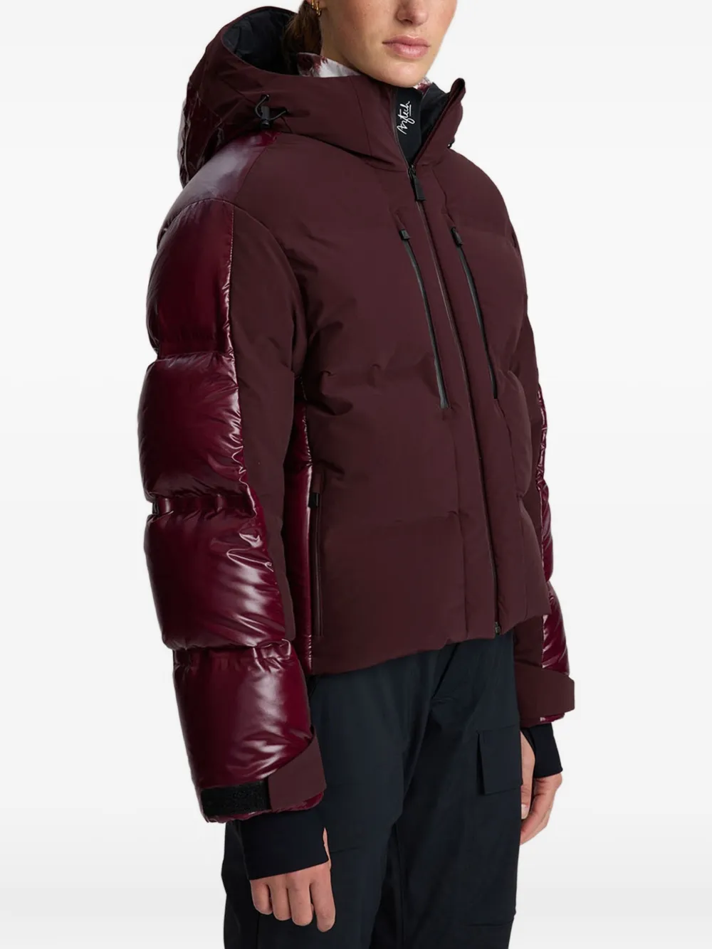 Aztech Mountain Super Nuke hooded padded ski jacket - Rood