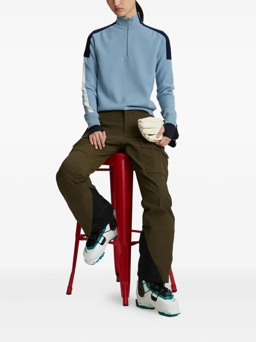 Aztech Mountain Caroline Zip Sweatshirt In Blue