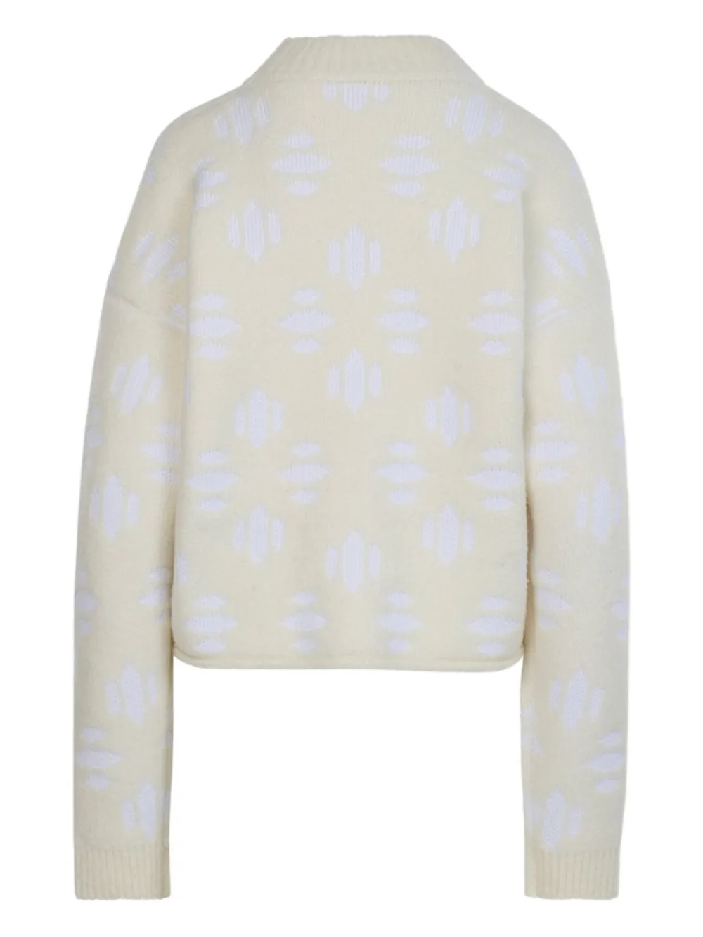 Aztech Mountain Snowflake Sweater In White