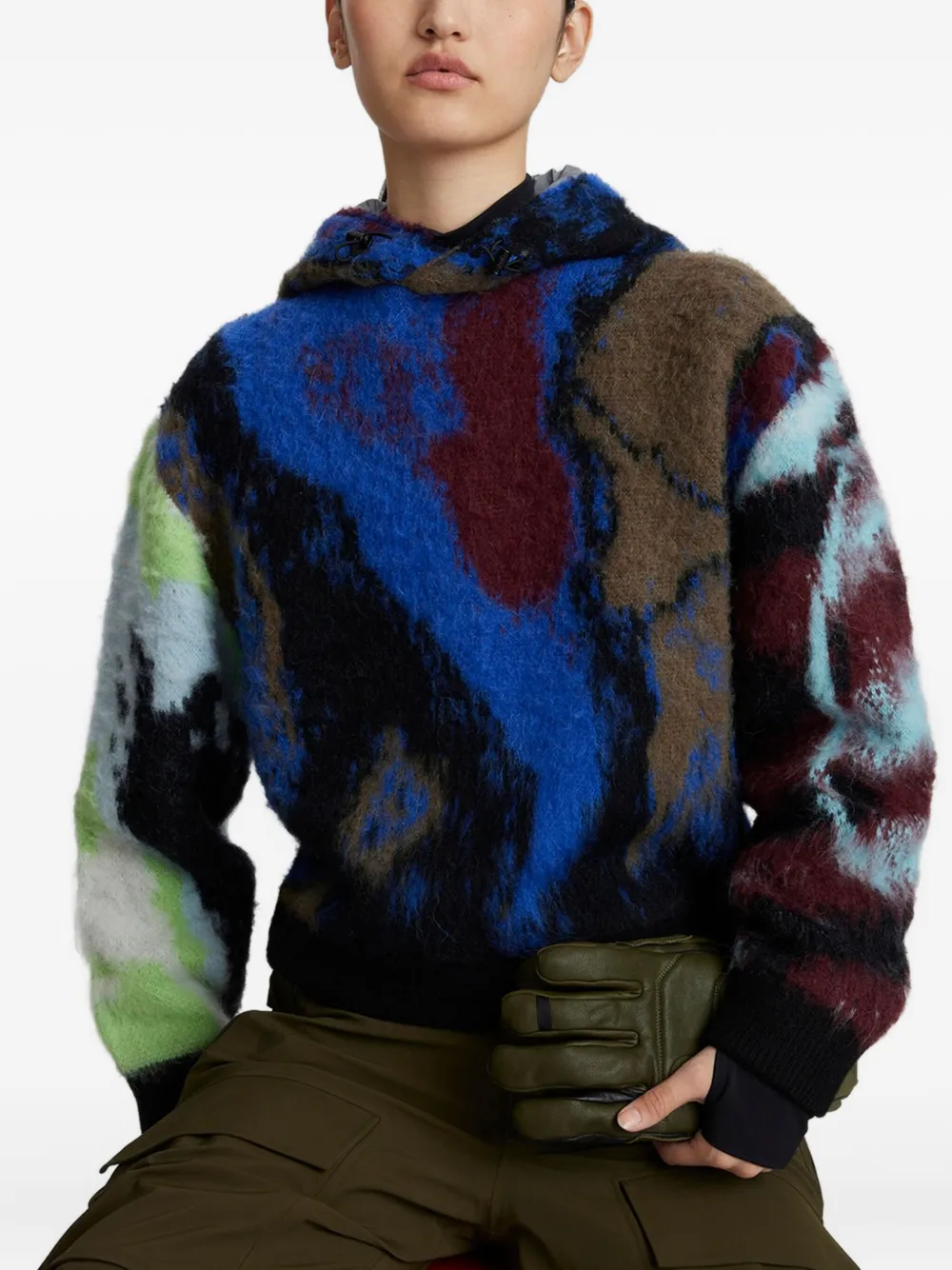 Aztech Mountain Furistic hoodie - Blauw