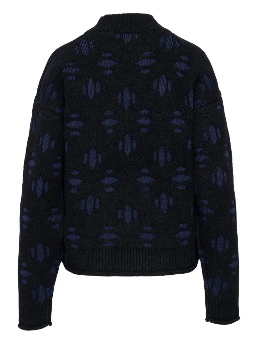 Aztech Mountain Snowflake Sweater In Black